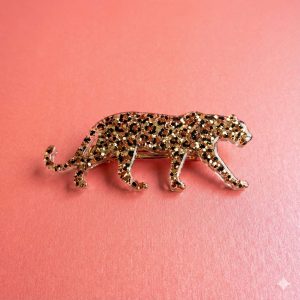 Broche Jaguar Pailettes